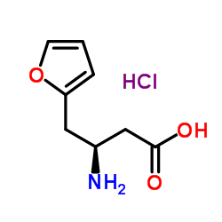 (S)-3-Amino-4-(2-furyl)-butyric acid结构式