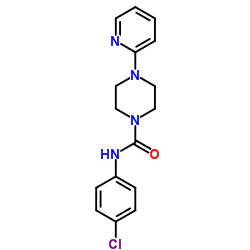 N-(4-Chlorophenyl)-4-(2-pyridinyl)-1-piperazinecarboxamide Structure