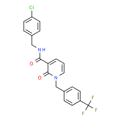 N-(4-Chlorobenzyl)-2-oxo-1-[4-(trifluoromethyl)benzyl]-1,2-dihydro-3-pyridinecarboxamide picture
