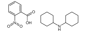 N-cyclohexylcyclohexanamine,2-nitrobenzoic acid Structure