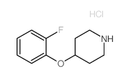 4-(2-fluorophenoxy)piperidine(HCl) structure