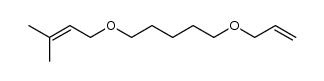 1-[(3-methyl-2-butenyl)oxy]-5-(2-propenyloxy)pentane结构式