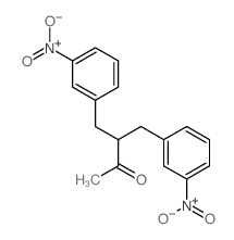 4-(3-nitrophenyl)-3-[(3-nitrophenyl)methyl]butan-2-one structure