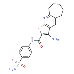 3-amino-N-[4-(aminosulfonyl)phenyl]-6,7,8,9-tetrahydro-5H-cyclohepta[b]thieno[3,2-e]pyridine-2-carboxamide picture
