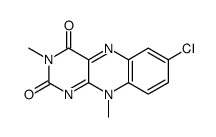 7-chloro-3,10-dimethylbenzo[g]pteridine-2,4-dione结构式