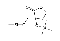 4,5-Dihydro-3-[(trimethylsilyl)oxy]-3-[(trimethylsilyl)oxymethyl]-2(3H)-furanone Structure