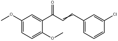 (2E)-3-(3-chlorophenyl)-1-(2,5-dimethoxyphenyl)prop-2-en-1-one structure