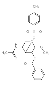 [5-acetamido-2-methoxy-4-(4-methylphenyl)sulfonyloxy-oxan-3-yl] benzoate Structure