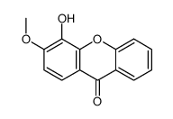 4-hydroxy-3-methoxyxanthen-9-one结构式