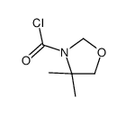 3-Oxazolidinecarbonyl chloride, 4,4-dimethyl- (9CI) structure