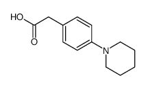2-(4-piperidin-1-ylphenyl)acetic acid Structure