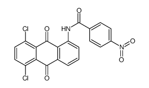 N-[(5,8-Dichloro-9,10-dihydro-9,10-dioxoanthracen)-1-yl]-4-nitrobenzamide结构式