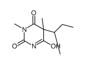 5-butan-2-yl-1,5-dimethyl-1,3-diazinane-2,4,6-trione结构式