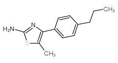 5-methyl-4-(4-propylphenyl)-1,3-thiazol-2-amine Structure