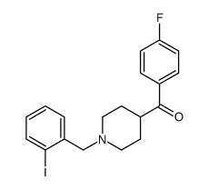 (4-fluorophenyl)-[1-[(2-iodophenyl)methyl]piperidin-4-yl]methanone结构式