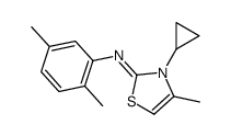 3-cyclopropyl-N-(2,5-dimethylphenyl)-4-methyl-1,3-thiazol-2-imine Structure