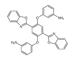 3-[4-(3-aminophenoxy)-2,5-bis(1,3-benzoxazol-2-yl)phenoxy]aniline Structure