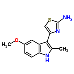 4-(5-METHOXY-2-METHYL-1H-INDOL-3-YL)-THIAZOL-2-YLAMINE结构式