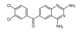 6-(3,4-dichloro-benzenesulfinyl)-quinazoline-2,4-diamine结构式