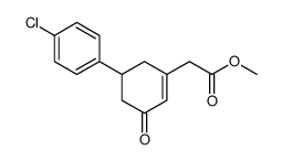 methyl 2-[5-(4-chlorophenyl)-3-oxocyclohexen-1-yl]acetate Structure