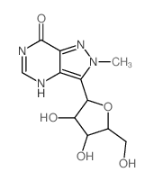 9-[3,4-dihydroxy-5-(hydroxymethyl)oxolan-2-yl]-8-methyl-2,4,7,8-tetrazabicyclo[4.3.0]nona-3,6,9-trien-5-one picture