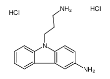 3-amino-9H-carbazole-9-propylamine dihydrochloride Structure