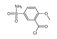 5-(aminosulphonyl)-2-methoxybenzoyl chloride结构式