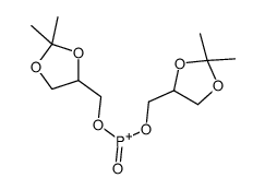 bis[(2,2-dimethyl-1,3-dioxolan-4-yl)methoxy]-oxophosphanium Structure