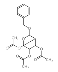 (4,5-diacetyloxy-2-phenylmethoxy-oxan-3-yl) acetate结构式
