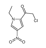 Ethanone, 2-chloro-1-(1-ethyl-4-nitro-1H-pyrrol-2-yl)- (9CI)结构式