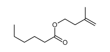 3-methyl-3-buten-1-yl hexanoate structure