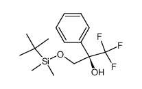 (R)-3-(tert-butyldimethylsilyloxy)-1,1,1-trifluoro-2-phenylpropan-2-ol Structure