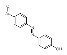 4-[(4-arsorosophenyl)hydrazinylidene]cyclohexa-2,5-dien-1-one结构式