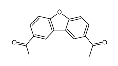 1-(8-acetyldibenzofuran-2-yl)ethanone Structure