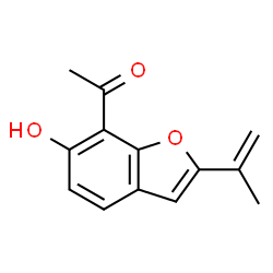 1-[6-Hydroxy-2-(1-methylvinyl)-7-benzofuranyl]ethanone structure