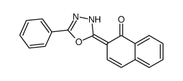 2-(5-phenyl-3H-1,3,4-oxadiazol-2-ylidene)naphthalen-1-one Structure