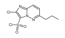 2-chloro-6-n-propylimidazo[1,2-b]pyridazin-3-ylsulfonyl chloride结构式