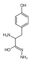 2-amino-3-(4-hydroxyphenyl)propanehydrazide Structure