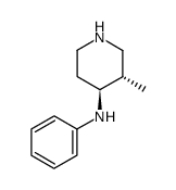 trans-3-Methyl-N-phenyl-4-piperidineamine Structure