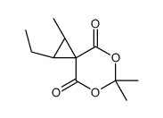 5,7-Dioxaspiro[2.5]octane-4,8-dione,1-ethyl-2,6,6-trimethyl-,(1R,2R)-rel-(9CI) structure