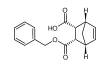 (2R,3S)-3-endo-benzyloxycarbonyl-bicyclo[2.2.1]hept-5-ene-2-endo-carboxylic acid Structure