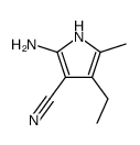 2-amino-4-ethyl-5-methyl-1H-pyrrole-3-carbonitrile Structure