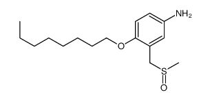 3-(methylsulfinylmethyl)-4-octoxyaniline结构式