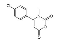 4-(4-chlorophenyl)-3-methyl-1,3-oxazine-2,6-dione Structure