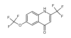 6-trifluoromethoxy-2-(trifluoromethyl)-4-quinolinone Structure