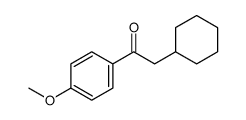 2-cyclohexyl-1-(4-methoxyphenyl)ethanone结构式