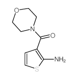 3-(吗啉-4-基羰基)噻吩-2-胺结构式