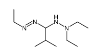 1-[1-(2,2-Diethylhydrazino)-2-methylpropyl]-2-ethyldiazene结构式