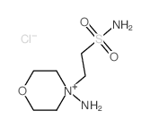 2-(4-amino-1-oxa-4-azoniacyclohex-4-yl)ethanesulfonamide Structure