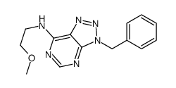 3H-1,2,3-Triazolo[4,5-d]pyrimidin-7-amine, N-(2-methoxyethyl)-3-(phenylmethyl)- (9CI) picture